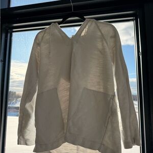 Elegant Cream V-Neck Sweater for Women